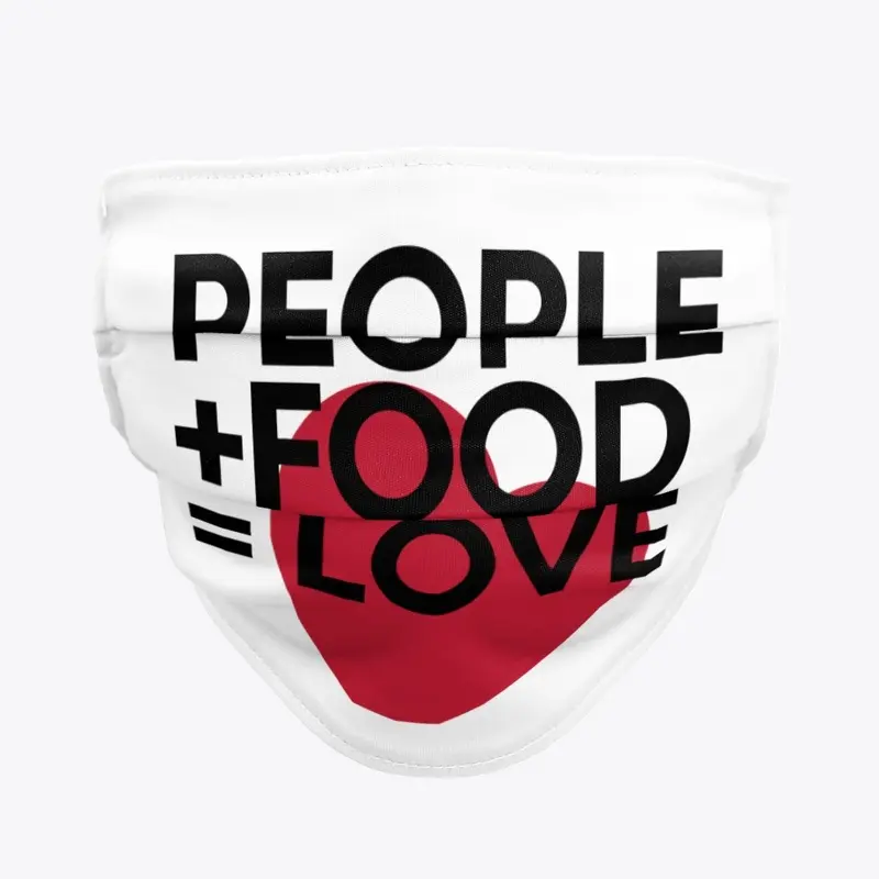 People+Food=Love Face Mask